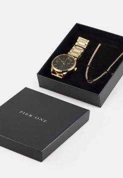 Pier One SET - Uhr - Gold-coloured -Pier One 259314e335c54499a18a1d7bf0eb6f1e