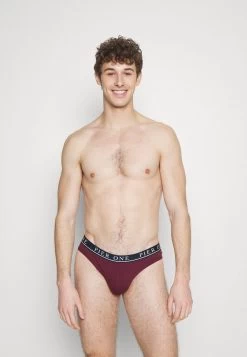 Pier One BRANDED WAISTBAND BRIEFS 3 PACK - Slip - Dark Blue /green/bordeaux -Pier One 3bf4517ea3b5408a9a622d206f05beec