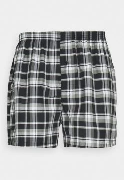 Pier One 5 PACK - Boxershorts - Black /dark Blue /dark Green -Pier One 43de8e03996544fa840caa81958f6730