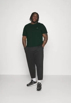 Pier One 5 PACK - T-Shirt Basic - Dark Green/beige/light Blue