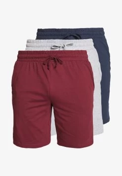 Pier One 3 PACK - Nachtwäsche Hose - Dark Blue/mottled Grey -Pier One 7fdf46a671ba44ecb23e44e86e8b7ff9