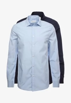 Pier One 2 PACK - Businesshemd - Light Blue/dark Blue -Pier One 813ad76744ab42bcb5aac84160d3aeb6