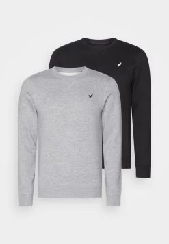 Pier One Sweatshirt - Black/mottled Grey -Pier One 85f1371ece5d476794476850af6f9da1 1