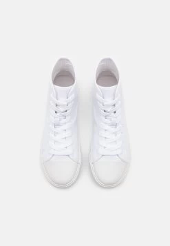 Pier One UNISEX - Sneaker High - White -Pier One 8de458166913420995bdf3fadfee5261