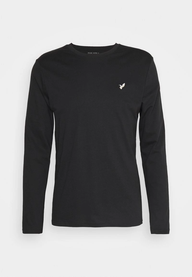 Pier One UNISEX 3 PACK - Langarmshirt - Black/dark Blue/stone 5 Pier One UNISEX 3 PACK - Langarmshirt - Black/dark Blue/stone – Bild 5