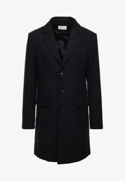 Pier One Klassischer Mantel - Dark Blue -Pier One 96cbc5d7d0be48638eb63ddeede19e49