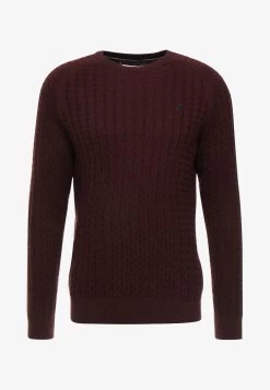 Pier One Strickpullover - Mottled Bordeaux -Pier One b01a20a925a3490fb12d77990c4bbfde