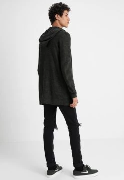 Pier One Strickjacke - Black/olive -Pier One b1c42fa61d4b4b0ab71ca3de14a4aa30