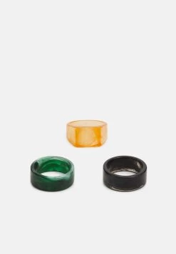 Pier One 3 PACK - Ring - Black/green/orange -Pier One e0e17c68eb394d738bc8f7b1176a270e 1