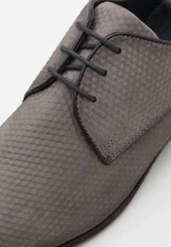 Pier One LEATHER - Schnürer - Dark Grey -Pier One e0f1574267c74dc1b5d53d5cfef035ae