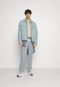 Pier One 5 PACK - T-Shirt Basic - Dark Grey/dark Blue/olive